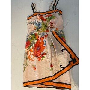 Anthropologie Yoana Baraschi Dress Small Cherry Floral Print Feminine Travel